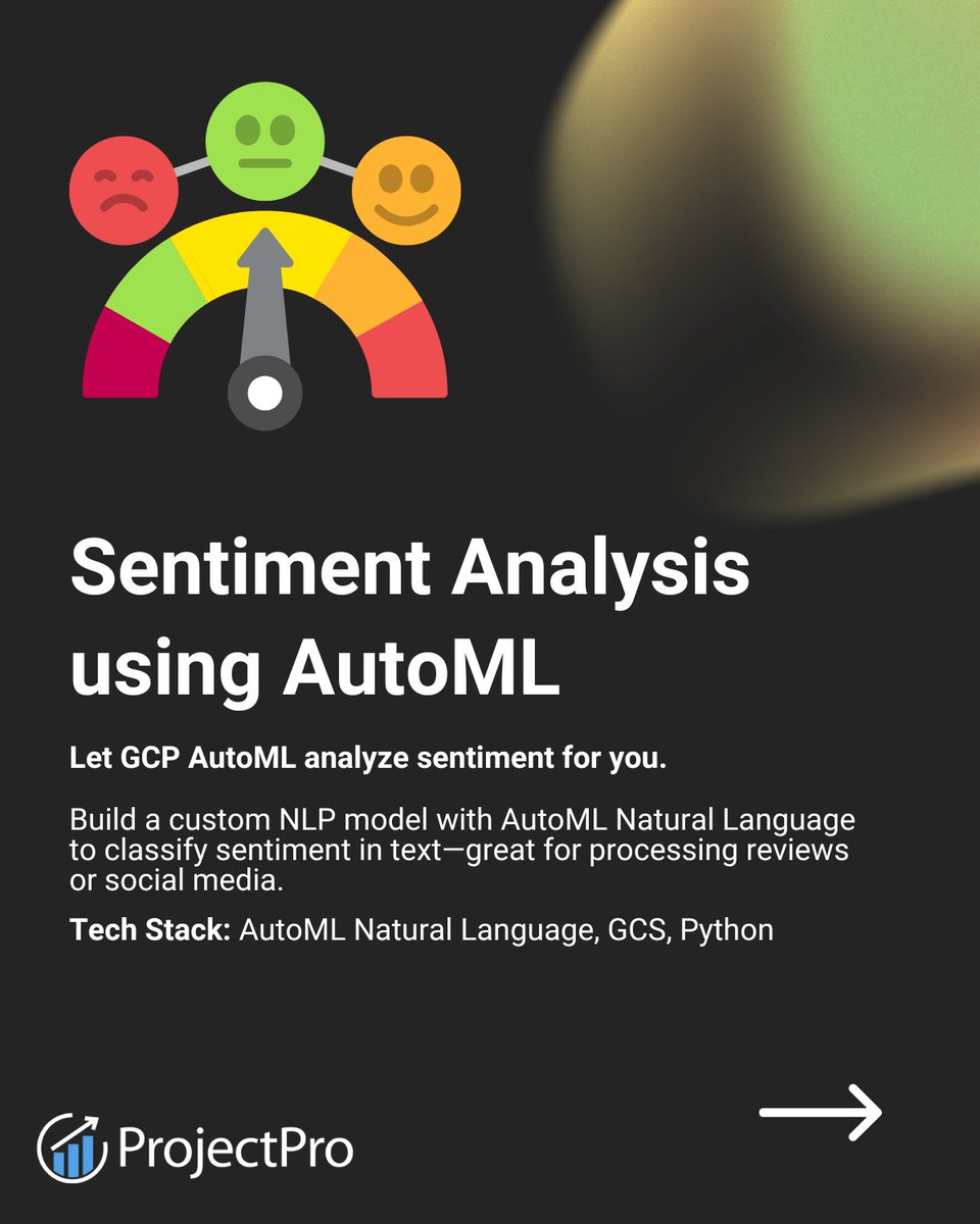 ProjectPro_'s tweet photo. • AutoML sentiment analysis 
• CI/CD with Cloud Build
• Streaming ELT with Dataflow https://t.co/nZN4hWjIqj