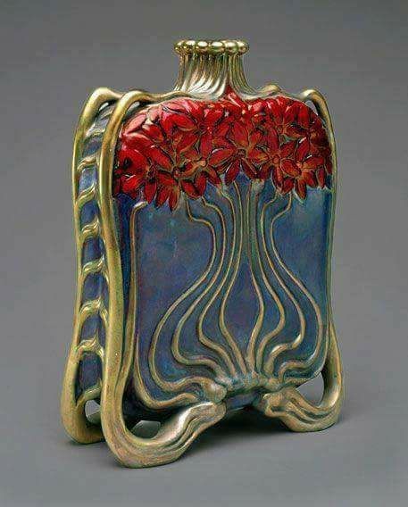 Art Nouveau flask, from around 1890.