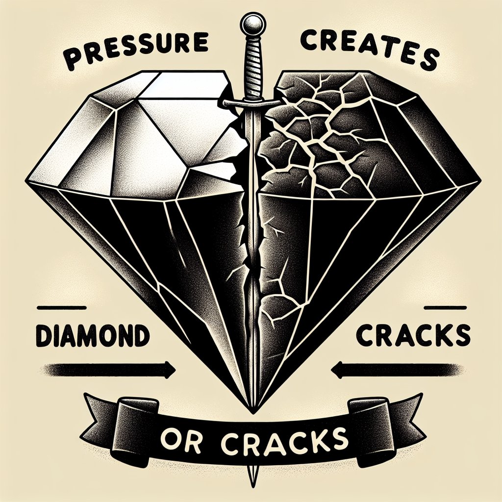 DATA1000000's tweet photo. Pressure creates diamonds or cracks. You decide. ⚔️ https://t.co/k3haMIRtBB