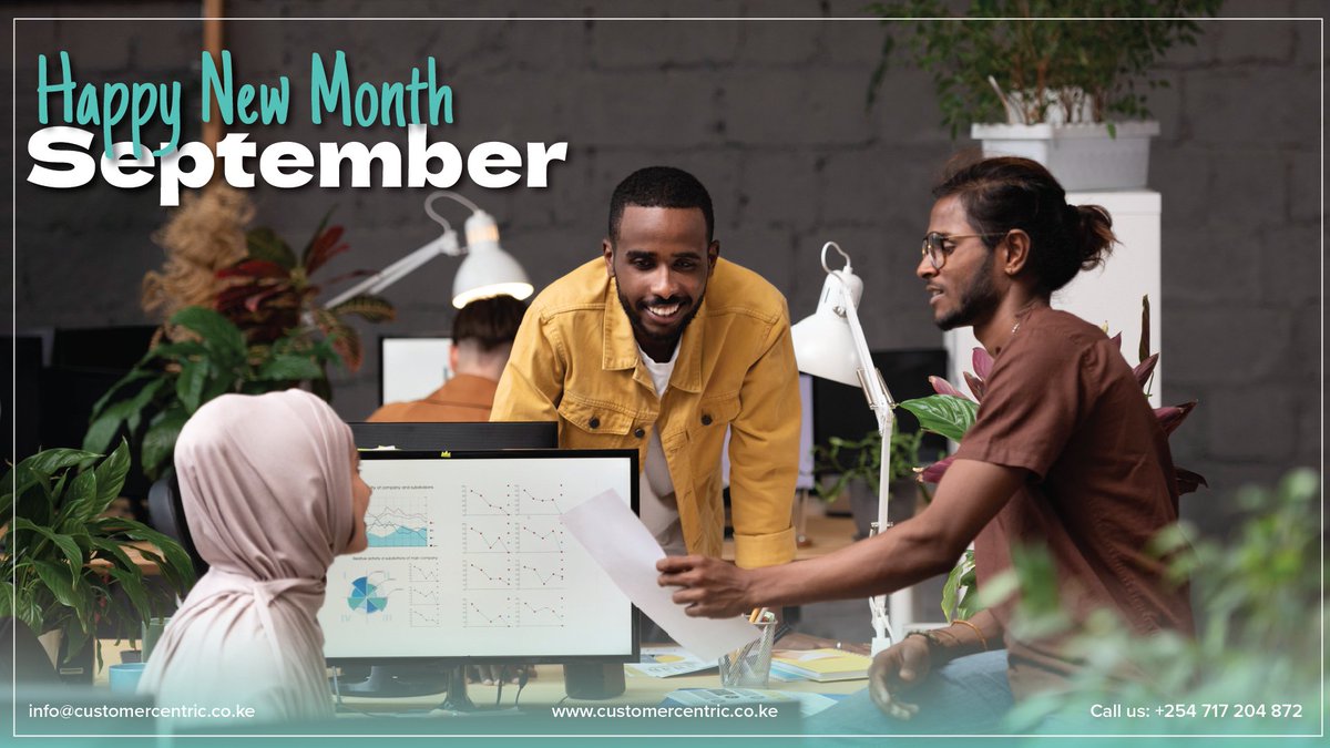CentricKenya's tweet image. 𝗛𝗮𝗽𝗽𝘆 𝗡𝗲𝘄 𝗠𝗼𝗻𝘁𝗵! 
September brings a spirit of renewal, community and kindness. We’re here with practical tips for adapting to the season with gratitude. 
Let’s connect, support each other and grow together.

#CustomerFirstKE #KenyanKindness #CommunityOverEverything