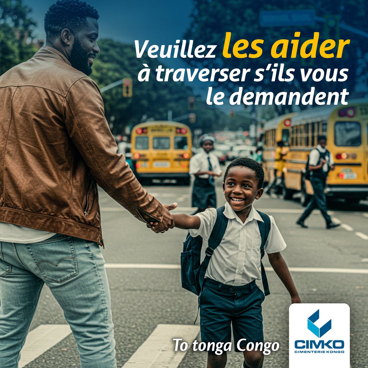 Entre les embouteillages et la précipitation, traverser peut devenir un parcours du combattant.

Si un enfant vous demande de l’aider à traverser, tendez-lui la main. 

Vives la rentrée !