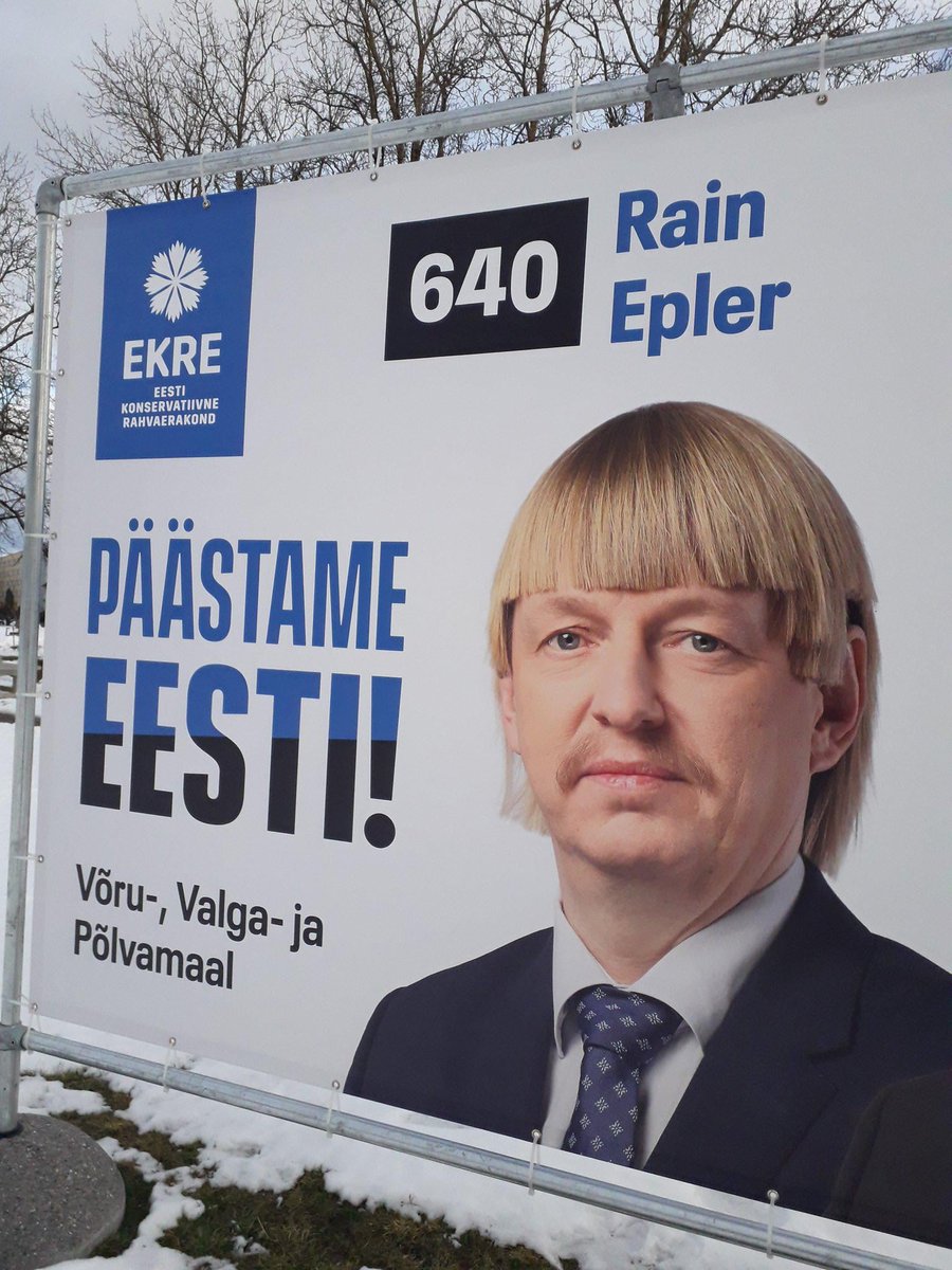 Si Kaja Kallas te sabe a poco y quieres una inmersión total en el circo político estonio este es Rain Epler, representante del partido de ultraderecha que tiene como primer objetivo "la preservación de la etnia estonia"...