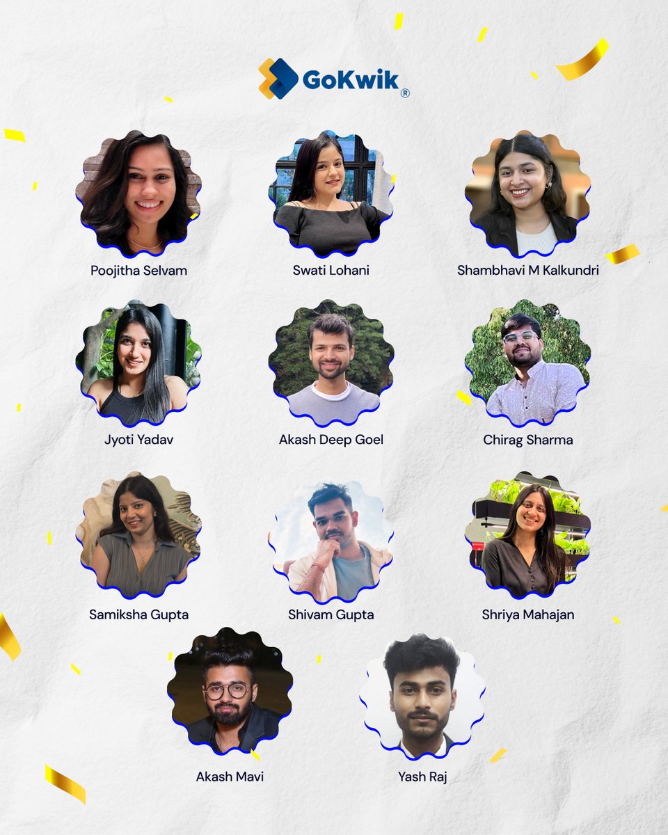 Every new joiner doesn’t just add to our headcount - they expand our vision. ✨

At GoKwik, we’re solving real challenges for brands: making commerce frictionless, building retention-first growth and more. That takes more than products - it takes people with drive, curiosity, and