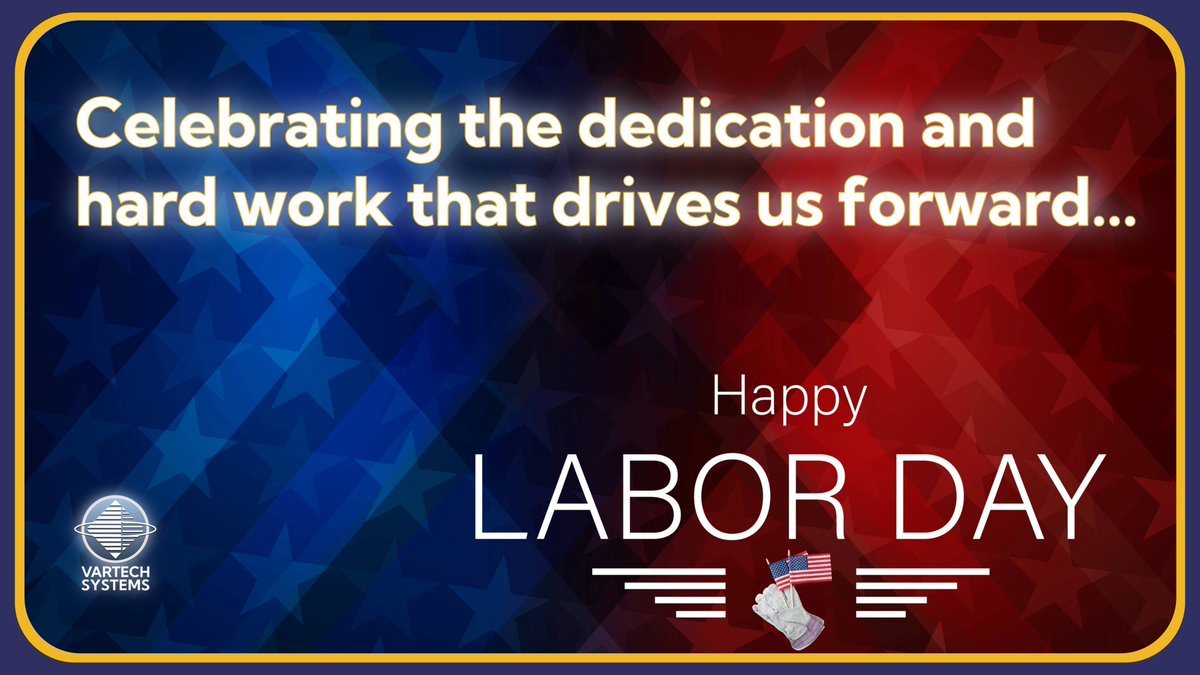 VartechSystems's tweet image. Today, we honor the dedication and resilience of the American workforce.
At VarTech Systems, we remain committed to U.S. manufacturing and excellence in every product.
#LaborDay #MadeInAmerica #VarTechSystems