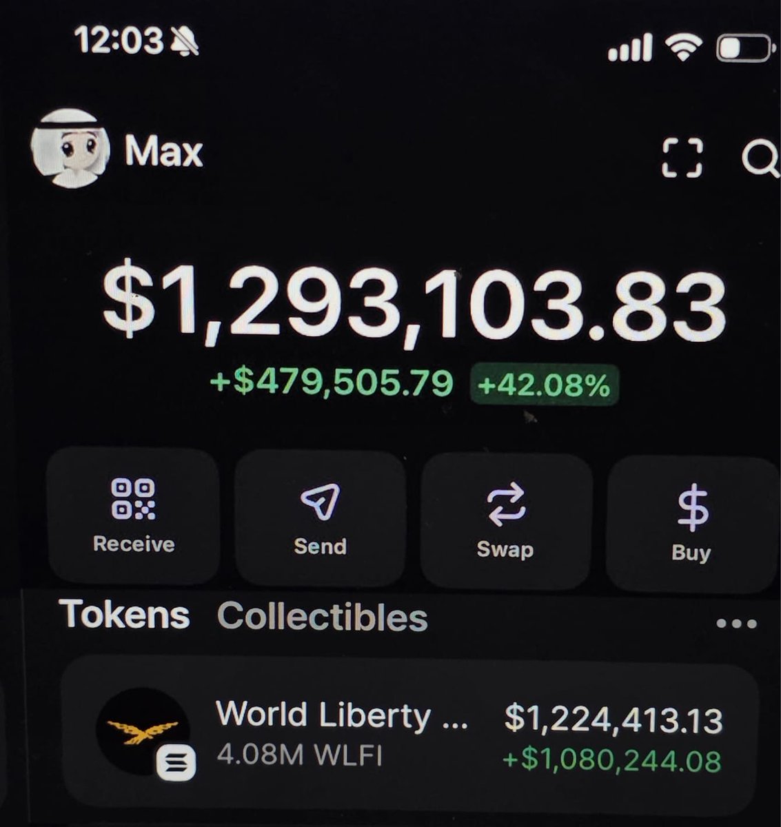 You’ll receive 500,000 $WLFI

As promised I´ll be giving 500,000 $WLFI to the first 1000 people who follows and retweets!

Drop your $ETH wallet address