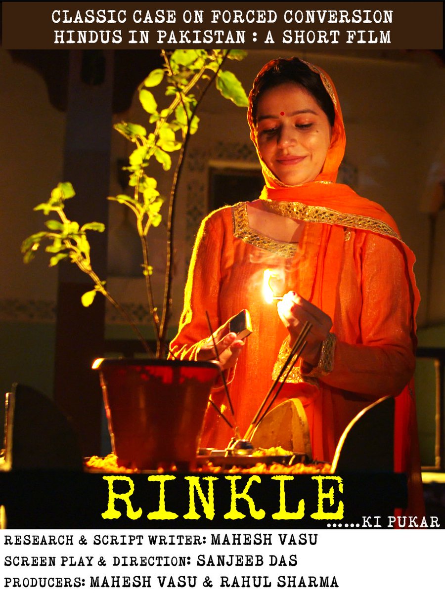 Sanatan Prabhat (@sanatanprabhat) on Twitter photo 🔥 ‘Rinkle Ki Pukar’ – Short film registered for <a href="/India_NHRC/">NHRC India</a> competition!
📌 Based on the abduction & forced conversion of Rinkle Kumari in Pakistan – exposing the brutal reality of Hindu persecution.
✍️ Research, screenplay & co-production: @MaheshVasu
⚠️ If Bharat stays 🔥 ‘Rinkle Ki Pukar’ – Short film registered for <a href="/India_NHRC/">NHRC India</a> competition!
📌 Based on the abduction & forced conversion of Rinkle Kumari in Pakistan – exposing the brutal reality of Hindu persecution.
✍️ Research, screenplay & co-production: @MaheshVasu
⚠️ If Bharat stays