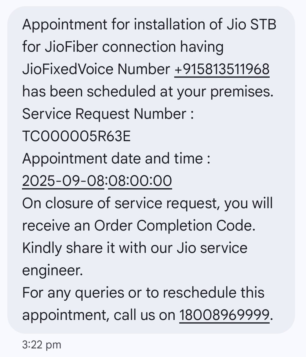 technicaldrops's tweet photo. @JioCare You guys keep it Rescheduling, nothing else you can do. RMN 7017941716 https://t.co/zIdAUmcMCu
