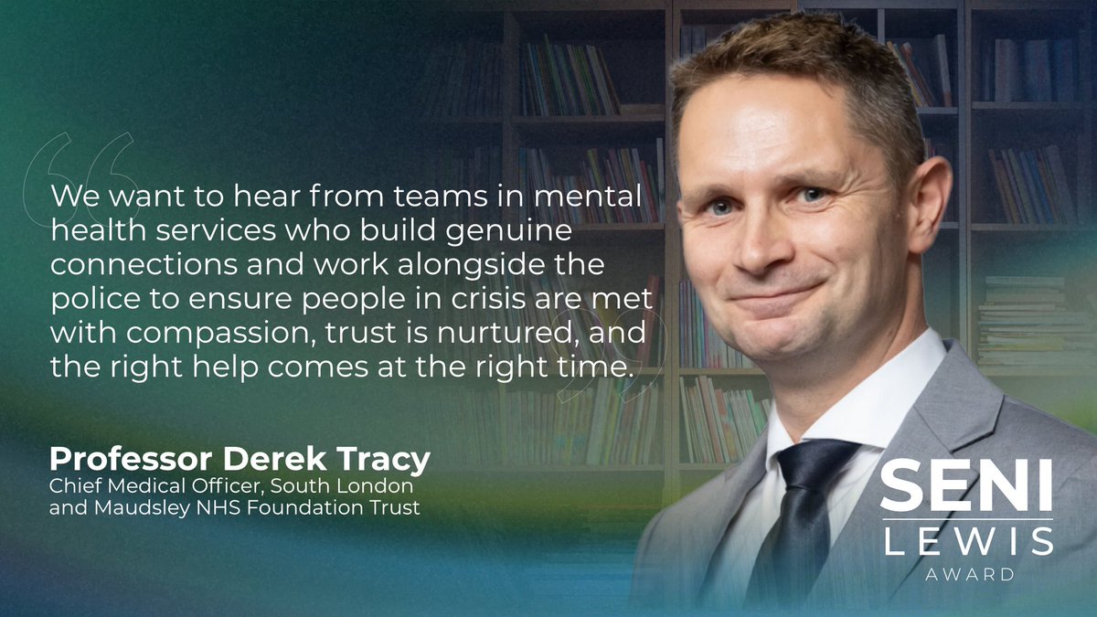 💙🗣️Calling on NHS teams and partner organisations across the UK 📬You are invited to submit nominations for the Seni Lewis Awards.

🔗Find out more about the award and how to nominate: ow.ly/WZcc50WP15e
#SeniLewisAward <a href="/metpoliceuk/">Metropolitan Police</a> <a href="/rcpsych/">Royal College of Psychiatrists</a>