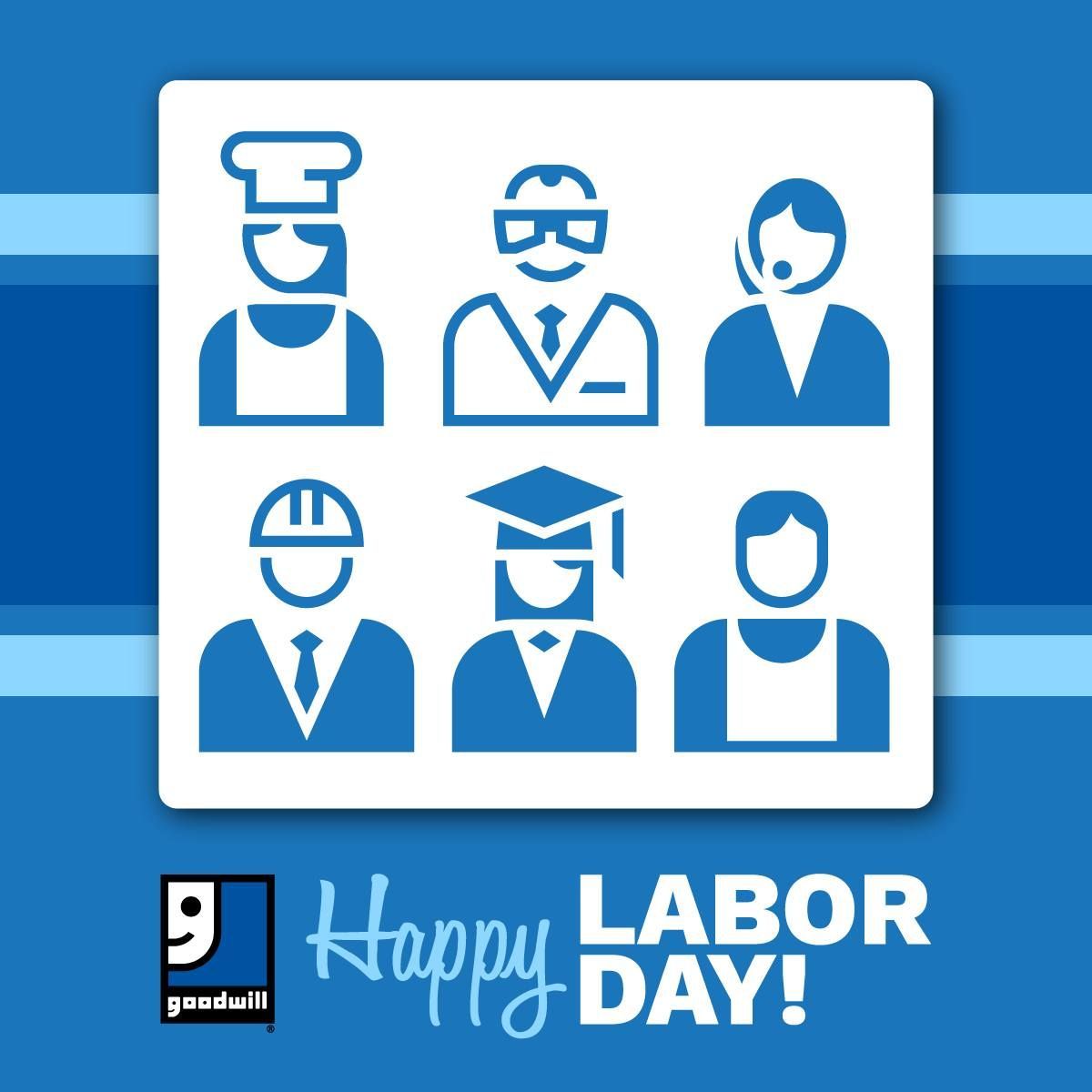 MarionGoodwill's tweet image. We wish you a safe and happy #LaborDay! When you shop and donate with your local #Goodwill, you help people find job placement and training in your community. #PowerOfWork