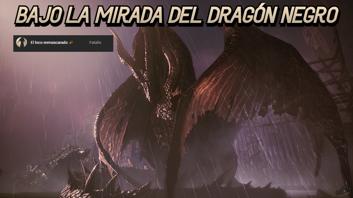 Bajo la mirada del Dragón Negro... El fuego de Fatalis arde hoy por este cazador legendario de Nivel 3. Gracias por caminar a mi lado en esta aventura 🖤🐉