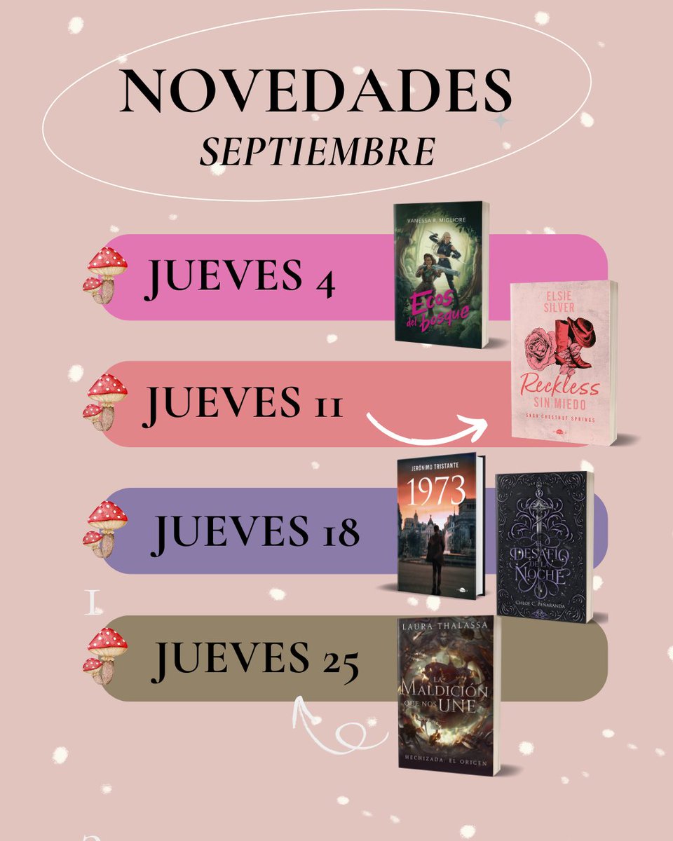 Volver a la rutina significa volver a las novedades de cada mes 🥳
Ay, cómo nos encanta que se publiquen nuevos libros. Y dejadnos decir que este septiembre llega cargadito.
¿Con cuál te todas estas pedazo de novedades os quedáis? 👀