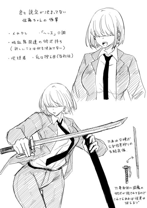 名前すら決まってない創作のキャラ 