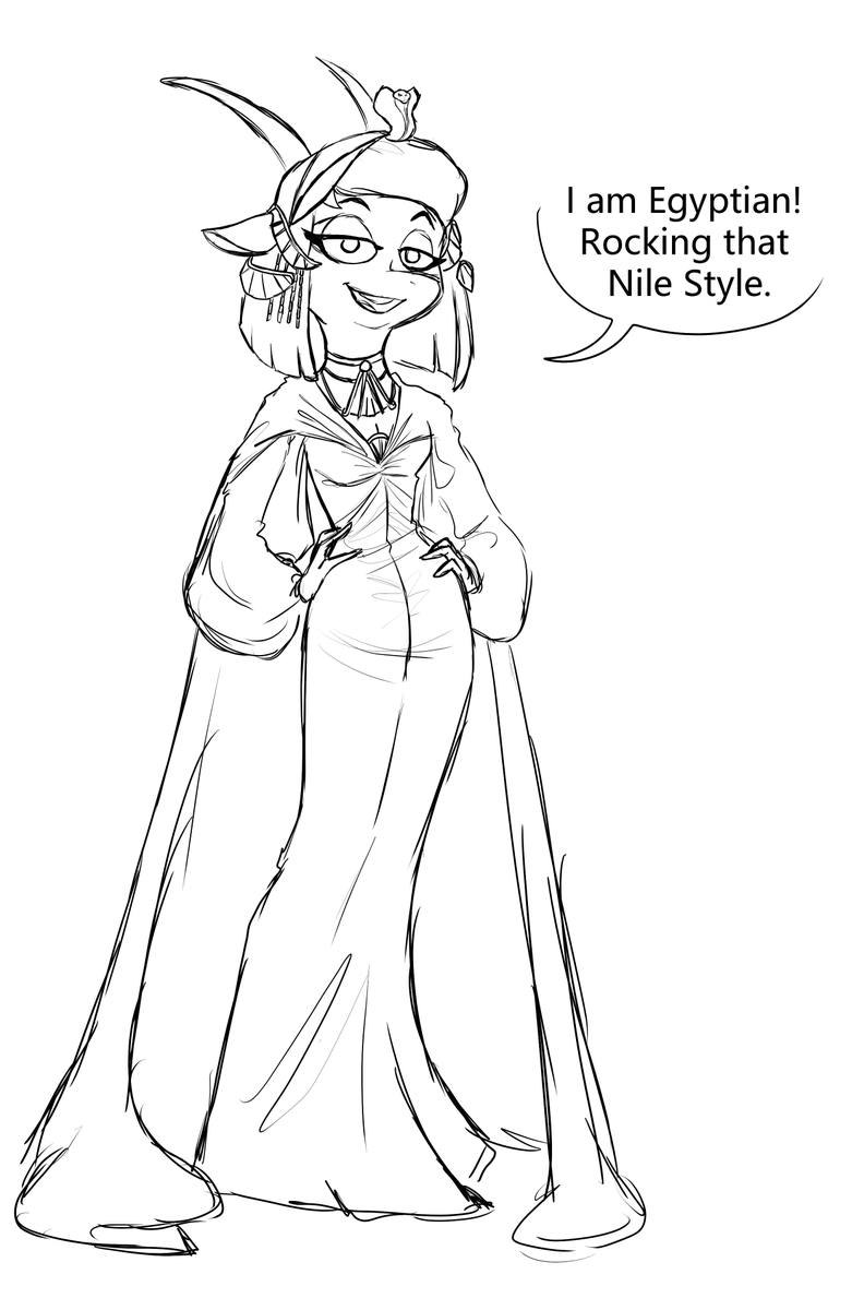 Future Kypper can be quite silly at times. Like this instance of her 'Rocking that Nile Style'.