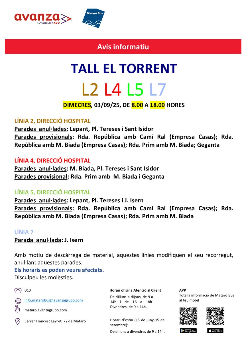 Transport urbà de Mataró | Mataró Bus (@mataro_bus) on Twitter photo 