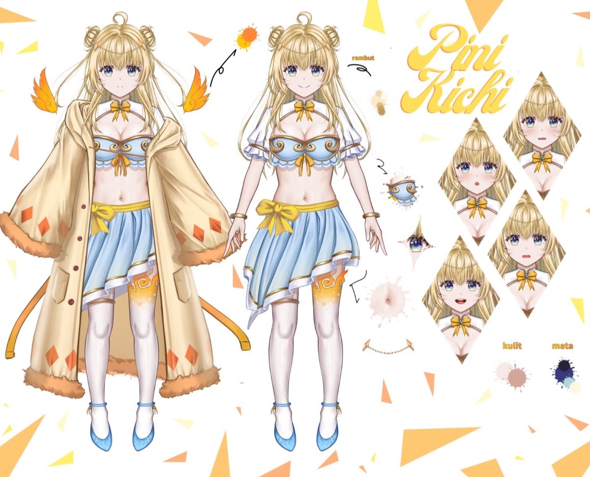【Character Sheet】

A reincarnated princess from the TianHuang Kingdom. Now in the virtual world soaring freely.

Oshi Mark:🐥🔥
General : #PiniKichi
Live : #PiniStream
Fanart : #Kichiprat
NSFW : #Kiecchi
Clip : #Kichiclip
Sing : #PiniUta
Friendbase : #Kichizens

#Vtuber