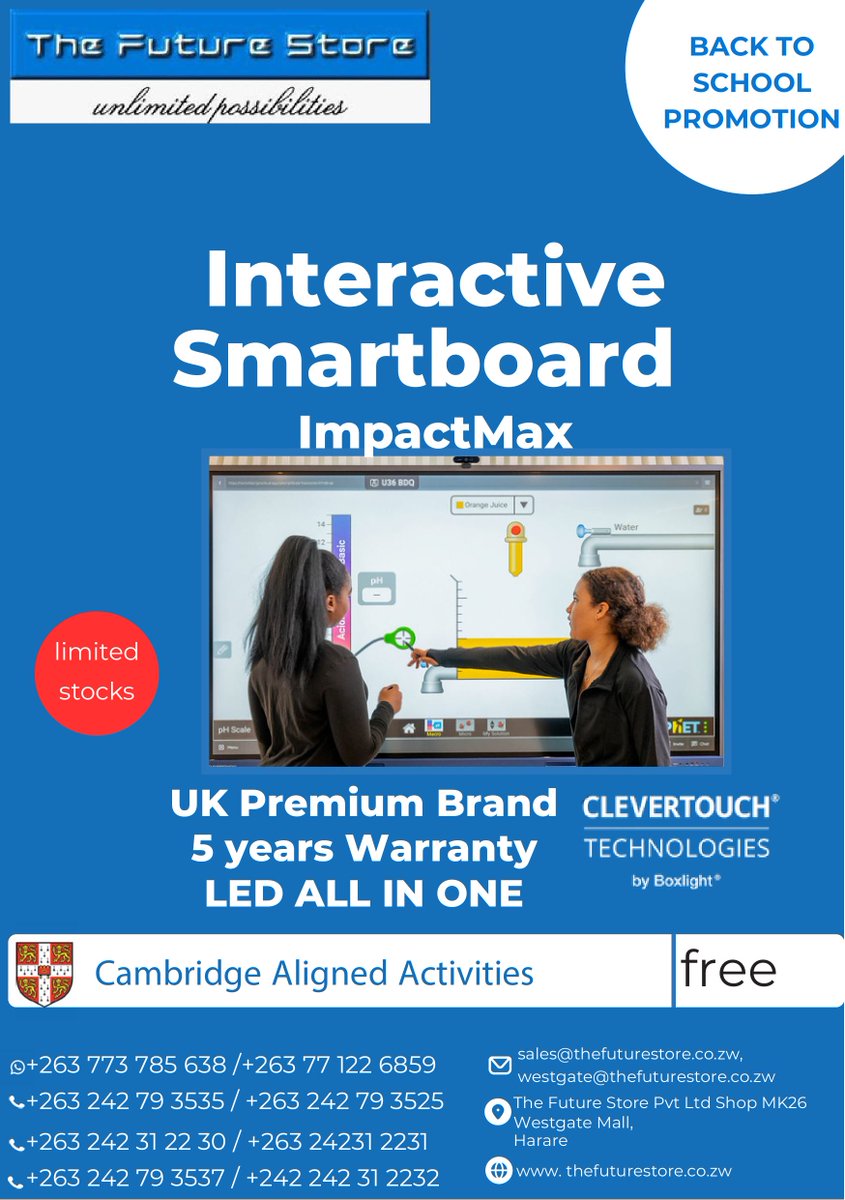 INTERACTIVE SMARTBOARDS BACK TO SCHOOL PROMOTION
