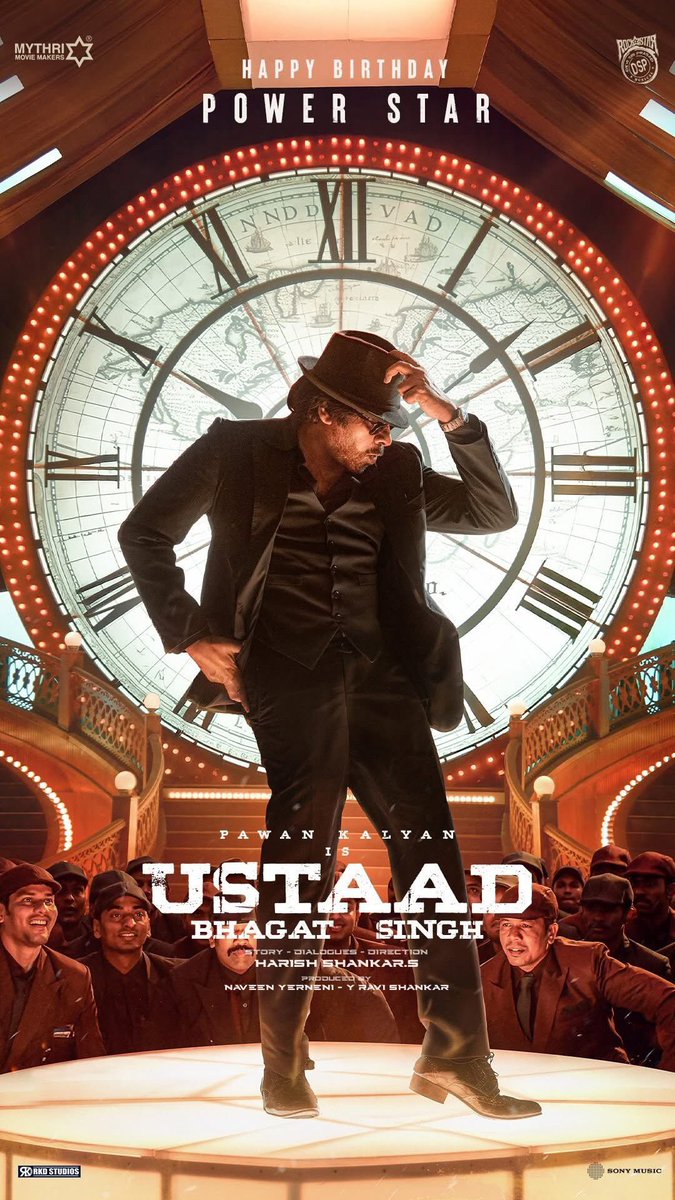 Happy Birthday to the USTAAD of style, swag and box office - POWER STAR #PawanKalyan ❤‍🔥

#UstaadBhagatSingh will be a feast for fans and a delight for the audience 💥💥

#HBDPawanKalyan 😍