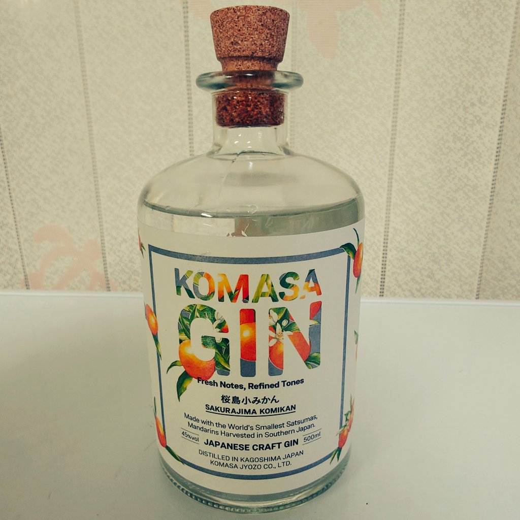 コマサジン🇯🇵🥃買ってみた
 #コマサジン
 #クラフトジン
 #ジントニック
 #小正醸造