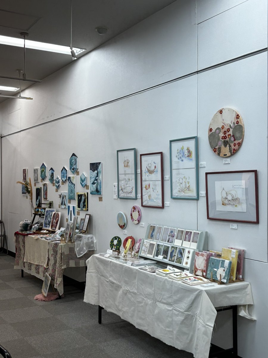 明日から！
日曜日在廊です！
色んな人の作品が見れて出展がわも楽しいです🫶