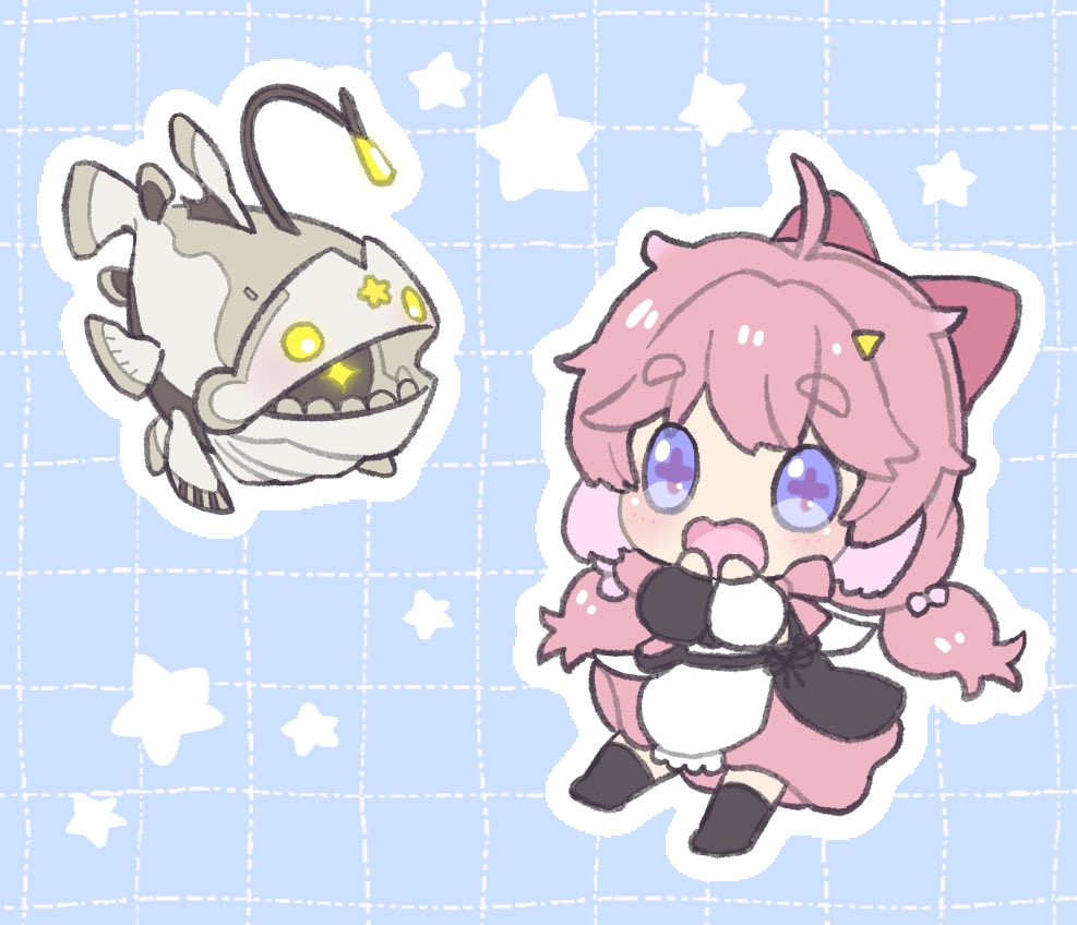 1400kr_'s tweet image. アンコとアンコ！

#パニグレアート #Wuwafanart #encore #アンコ