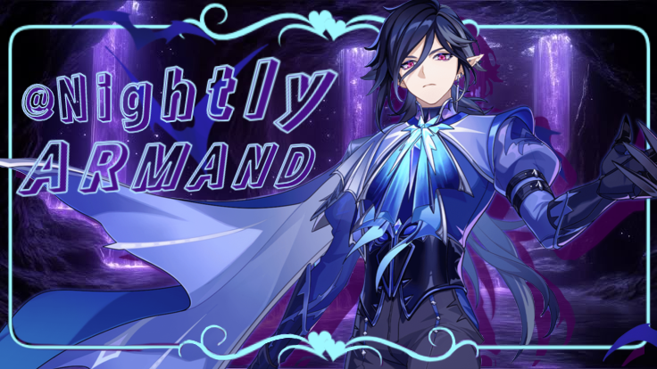 NightlyArmand's tweet photo. ‧₊˚ ┊Welcome to the Nightly account dedicated to #Armand from #HonkaiNexusAnima ⁞ ⊹ ࣪ ˖

✦·┈๑⋅⋯ ⋯⋅๑┈·✦·┈๑⋅⋯ ⋯⋅๑┈·✦

.ᐟ NOT spoiler or leak free
.ᐟ ship/sh!t posts 

✦·┈๑⋅⋯ ⋯⋅๑┈·✦·┈๑⋅⋯ ⋯⋅๑┈·✦
#promotwtᅠ #HNA https://t.co/qxaVvlbCY3
