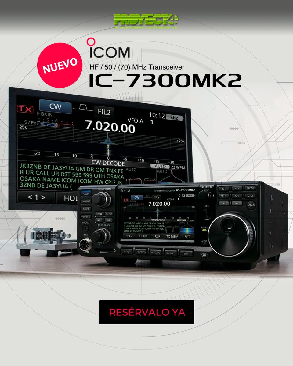 🚨Ya puedes reservar el nuevo #IC7300MK2 #icomEverywhere #icomnews #icom <a href="/IcomSpain/">Icom Spain</a> 
👉n9.cl/mscljt🔁🔁