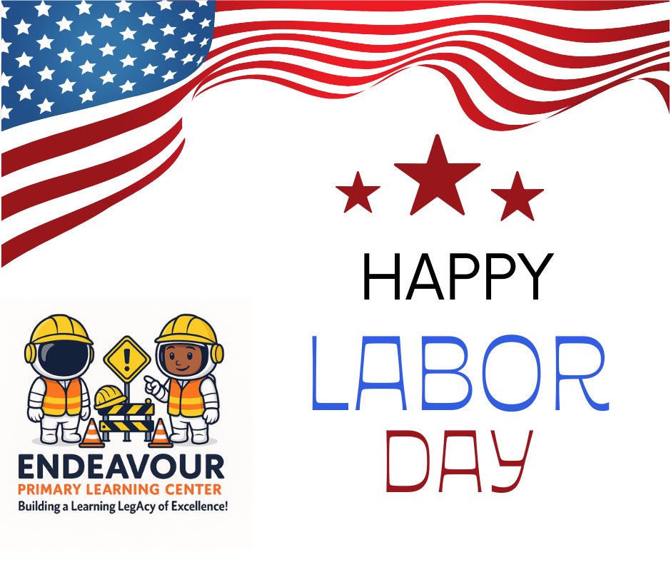 Happy Labor Day from the Endeavour Family! 🇺🇸
Today we celebrate the dedication, passion, and hard work of every educator, staff member, and community partner who helps shape young minds and build brighter futures. 💪📚<a href="/baugh_dr90223/">Dr. Francine Baugh-Stewart</a> <a href="/BcpsSto/">BCPS School Transformation Office</a> <a href="/browardschools/">Broward County Public Schools</a>