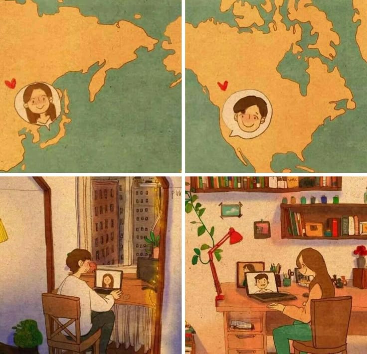 Miles apart but hearts together, love knows no distance. ❤️🌍