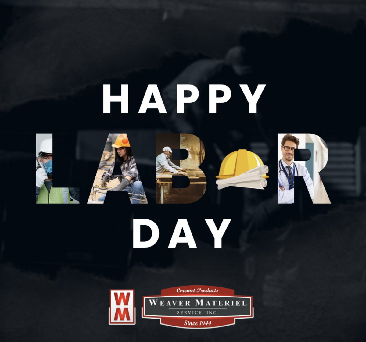 Happy Labor Day from Weaver Materiel! Today we celebrate the dedication, skill, and hard work that keep our communities and industries moving forward. #LaborDay #WeaverMateriel