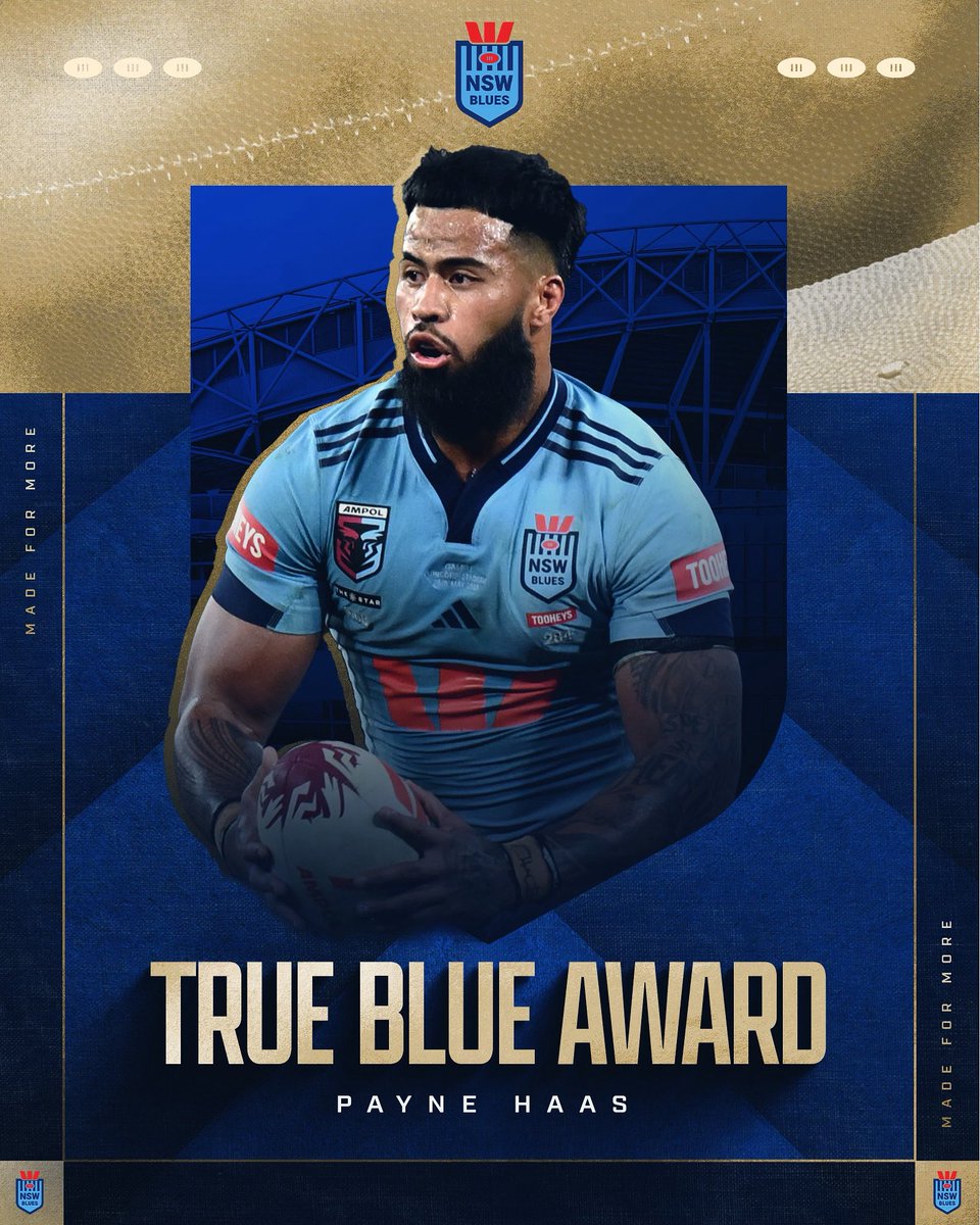 Your 2025 recipient of the True Blue Award, Payne Haas 😤

#BFM25 #MadeForMore