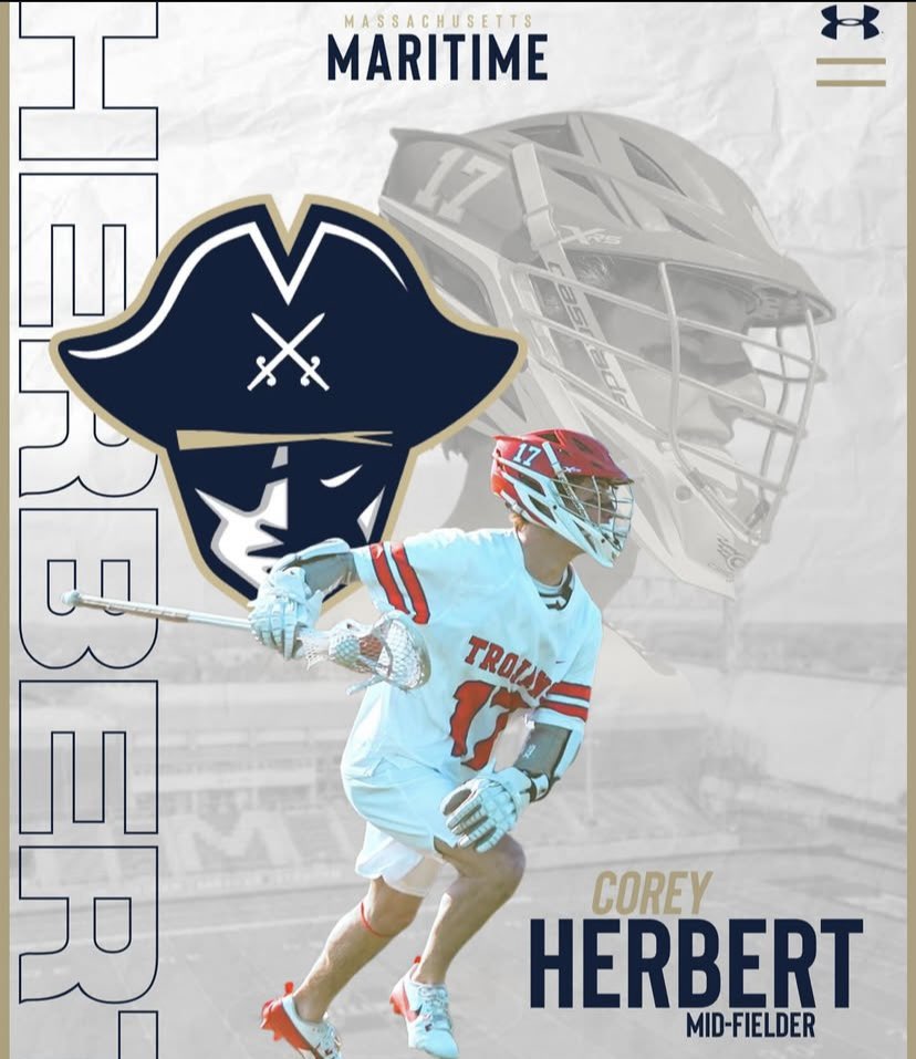 Congratulations to Corey Herbert on his commitment to continue his education and lacrosse career at Mass Maritime! #defendthebay