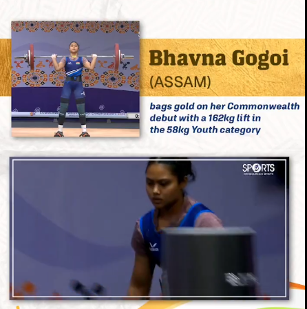Twtnomer1's tweet photo. #Assam's Bhavna Gogoi shines bright, clinching gold in the 58 kg youth category at the 2025 Commonwealth Weightlifting Championships with a 162kg lift!
A rising star from #NorthEastIndia, her debut marks a proud moment for Assam and the nation.
#India #CommonwealthWeightlifting https://t.co/5jM1RmCdOI