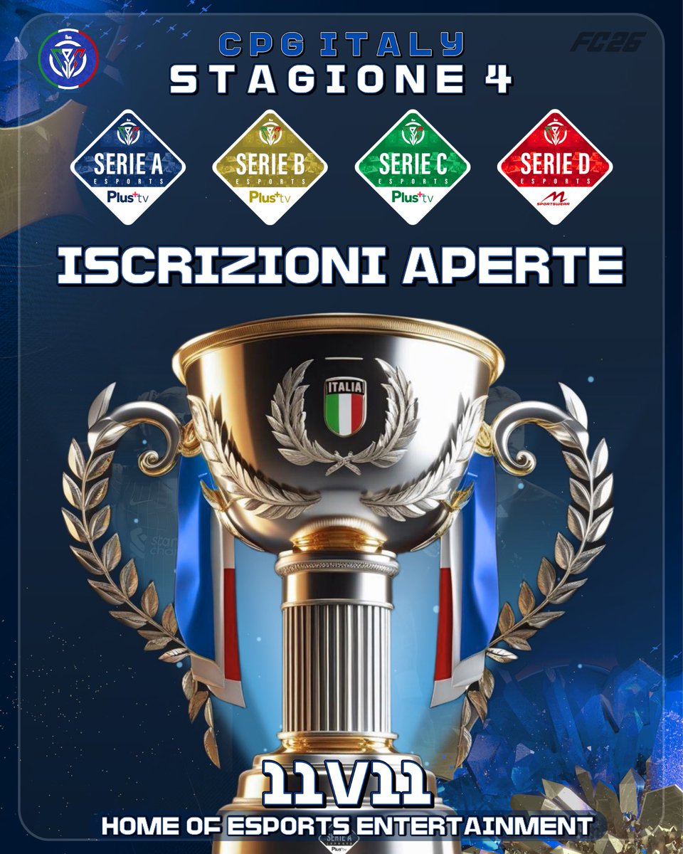 🏆 CPG ITALIA è tornata. Sei dei nostri?

🔥 Preseason e Campionato: il tuo posto ti aspetta.

📩 Scrivici in DM e unisciti alla nuova stagione! <a href="/XxSIRSTEVENxX/">SIRSTEVEN</a> <a href="/TheFallenTVV/">Edoardo</a> 

Gruppo preseason: chat.whatsapp.com/EbnNKUJlFfB43B…