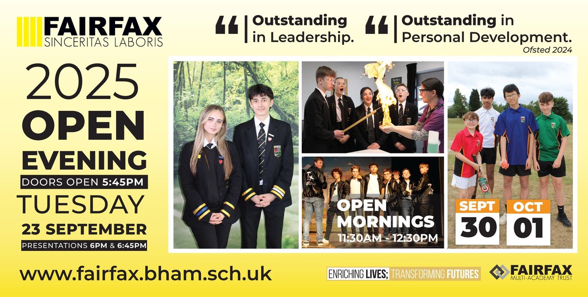 OPEN EVENING - Tuesday 23 September 2025 6-8pm
We look forward to welcoming you!
#wearefairfax
<a href="/FFaxPrincipal/">Sean Castle</a>