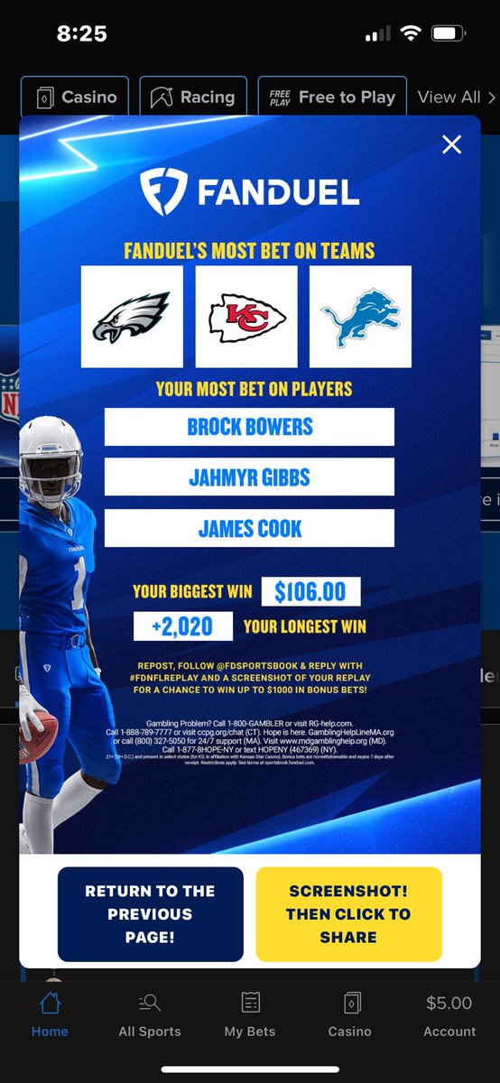 Swank_Galato's tweet photo. @FDSportsbook #FDNFLREPLAY https://t.co/SfyMDrQ1pJ