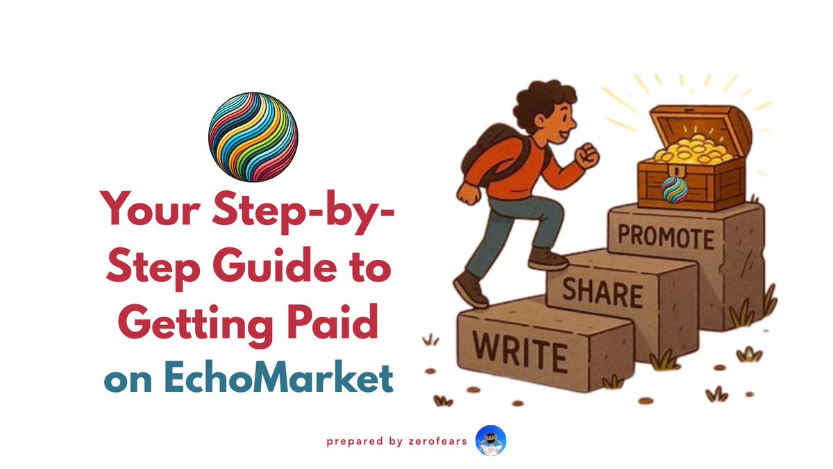 zerofears0️⃣ (@f3moral) on Twitter photo It’s a new month and If there's something you should do,
It's to maximize your creative work and never go unrewarded.
In this thread, I will give a detailed guideline on how you can go about this from initiation to earning.
Heard of <a href="/echo_market/">EchoMarket</a> ?
Even if you've not, Join me It’s a new month and If there's something you should do,
It's to maximize your creative work and never go unrewarded.
In this thread, I will give a detailed guideline on how you can go about this from initiation to earning.
Heard of <a href="/echo_market/">EchoMarket</a> ?
Even if you've not, Join me