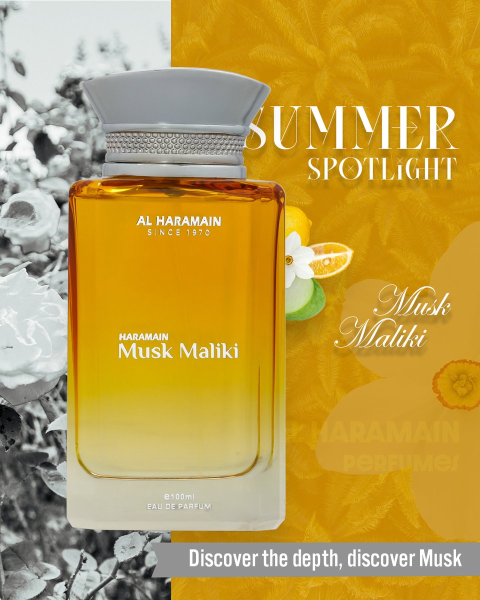 Musk Maliki is the final piece of our summer spotlight! A scent that balances crisp apple and lemon with a jasmine-rich heart wrapped in rose and musk. A fragrance for you this Summer

Available this summer, in-store and online.