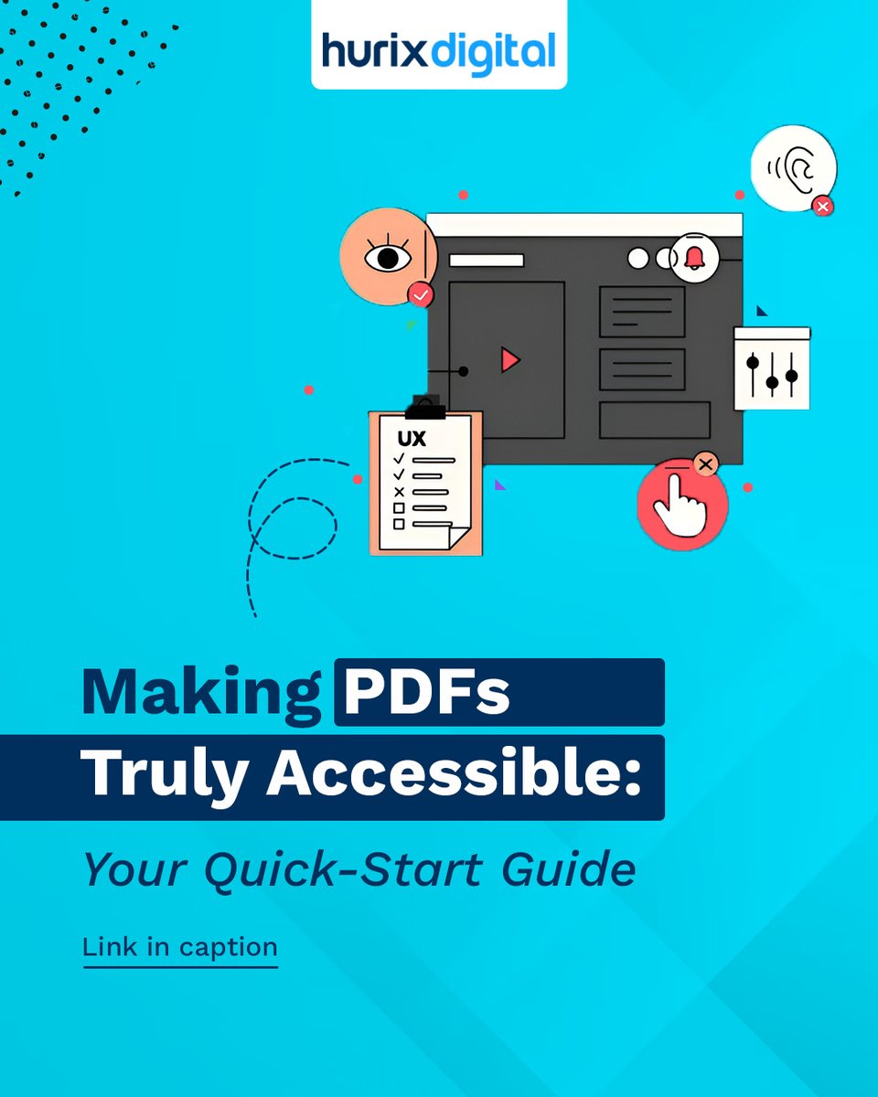 hurix_digital's tweet image. While those static documents seem innocuous, a staggering 2.5 billion people worldwide rely on assistive technology.

If your PDFs aren&apos;t optimized, they&apos;re not just documents; they&apos;re digital roadblocks for a significant portion of your audience.

#PDFAccessibility #HurixDigital