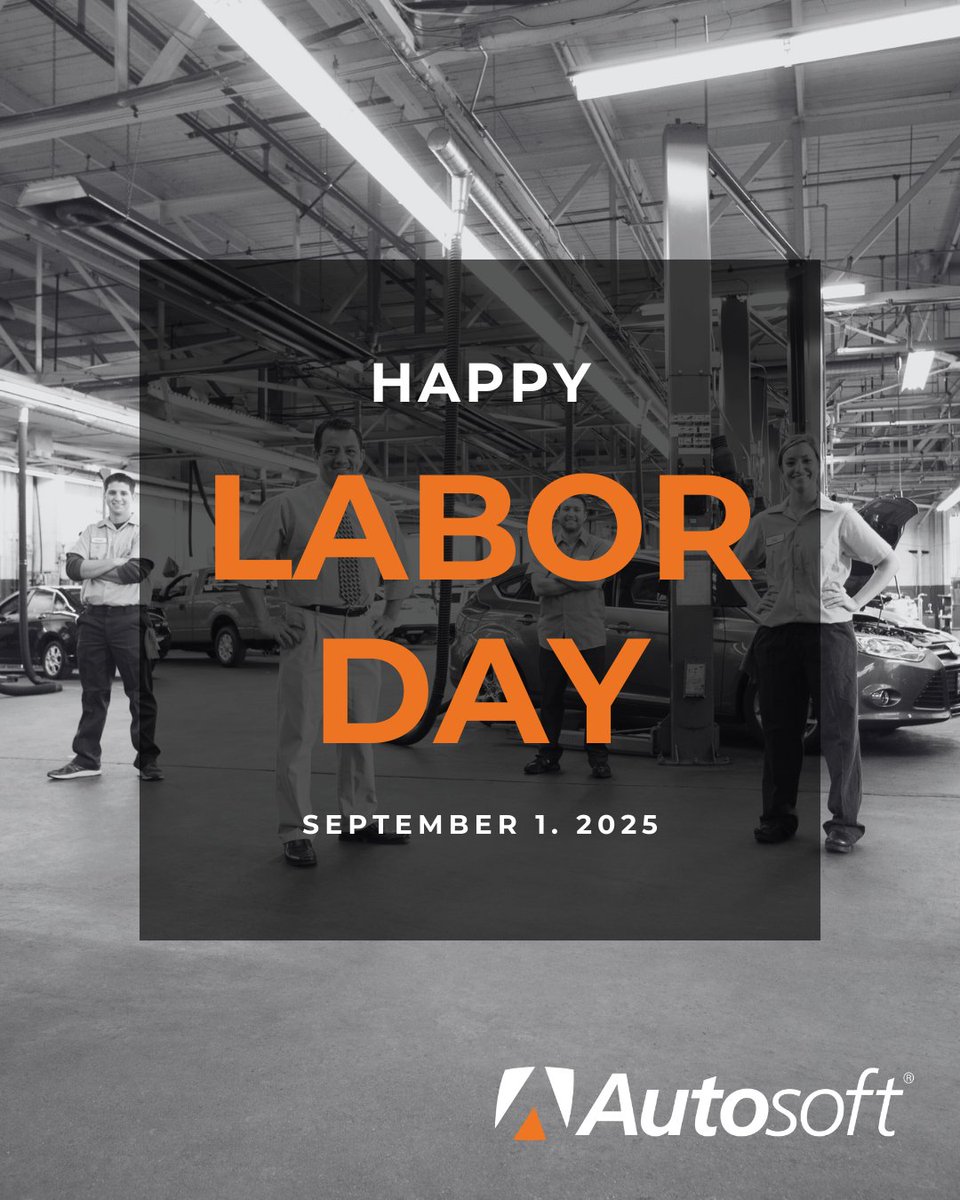 AutosoftDMS's tweet image. We’re grateful for our hardworking dealer partners who keep communities moving—and our Autosoft team that supports them every day. 

Here’s to the people who keep the automotive world moving. Enjoy a safe and well-deserved holiday! 🇺🇸

#LaborDay #AutomotiveIndustry #Autosoft