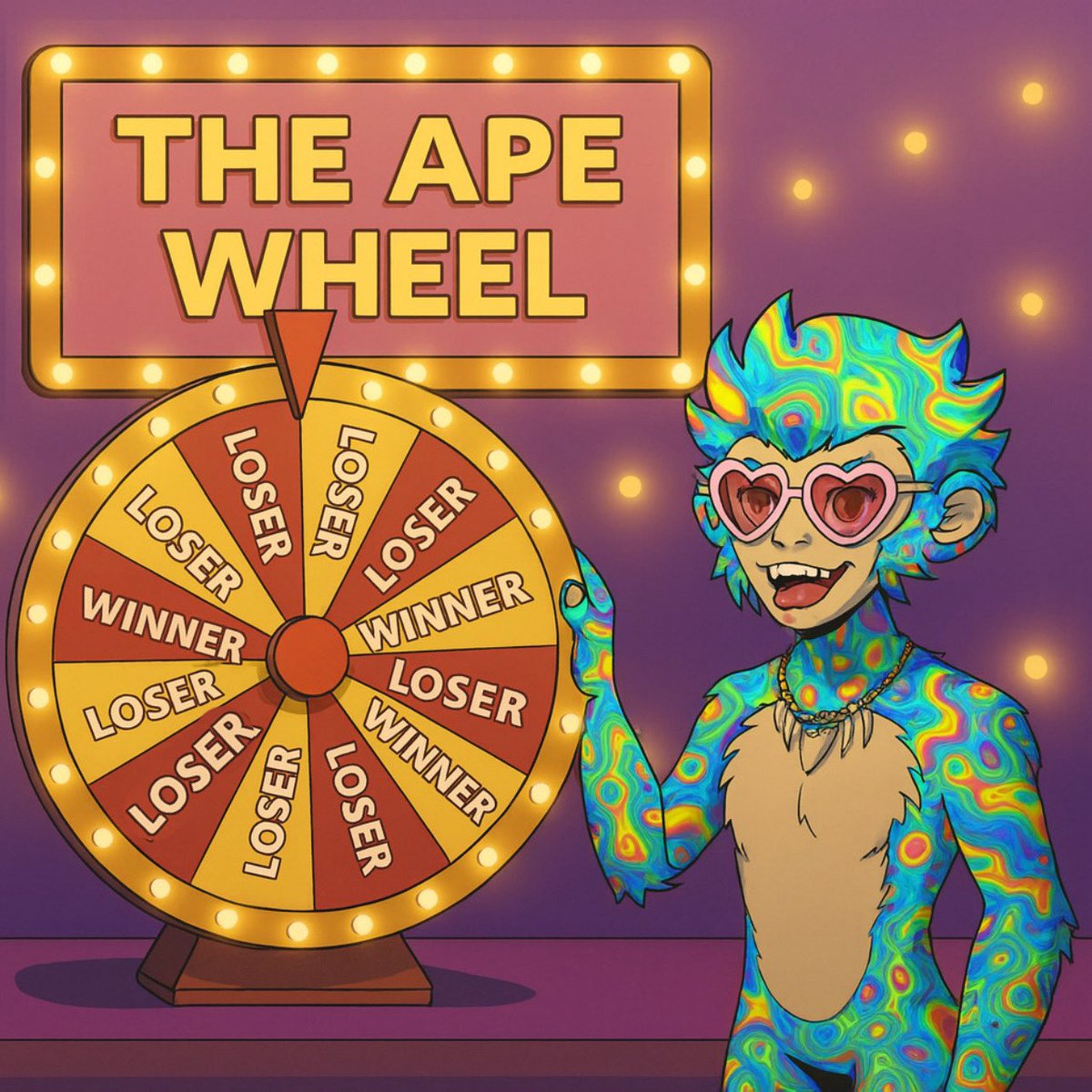 Gm fam

Good thing we built our own prize wheel

Fear not

If they don’t give the balls utility again

I will

m.soundcloud.com/apesonape/sets…

apesonape.io

Believe in something

Apes together strong

Higher

Nfa