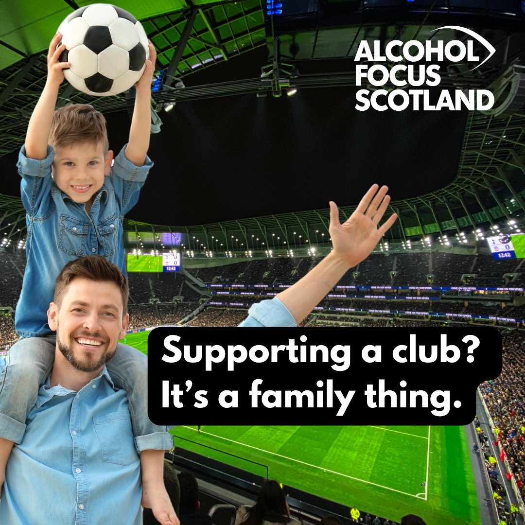 Supporting a club is about the love of the game, friendship and family tradition. ⚽

Does #alcohol really have a place in that equation? And what message does it send to our kids?

#ScottishFootball