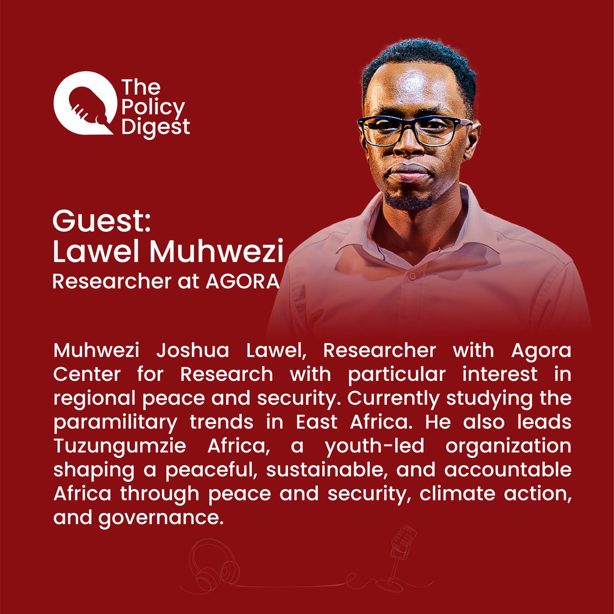 We featured Joshua Lawel (<a href="/Joshua_lawel/">The lawel</a>) from <a href="/AgoraCFR/">Agora Discourse</a>  on the rise of paramilitaries in  Africa. Listen now: youtu.be/4Ot_Ip5KvxY?si…
