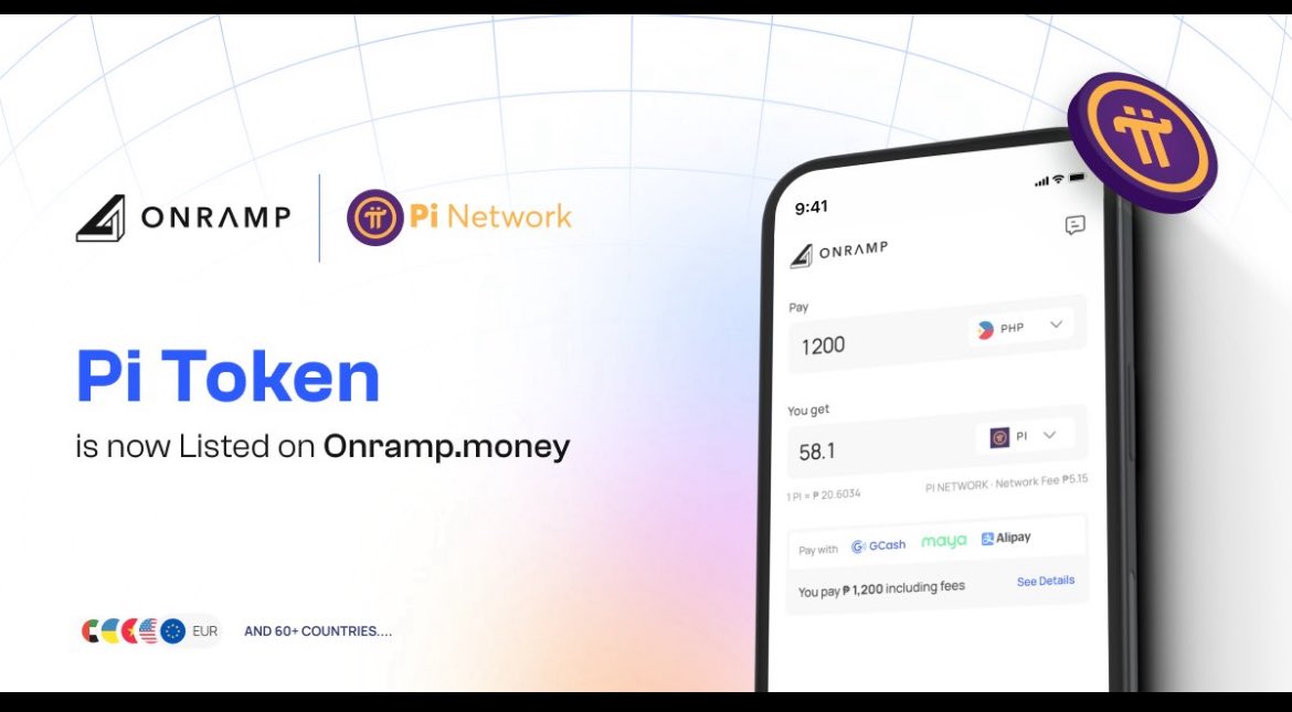 $Pi Token is Now Live on Onramp Money! 🥳

Big news for Pioneers everywhere! The $Pi Token is officially live on Onramp Money, unlocking a new way for believers in 60+ countries to power up their journey. 🌍

Now, you can purchase $PI directly in your local currency, making it