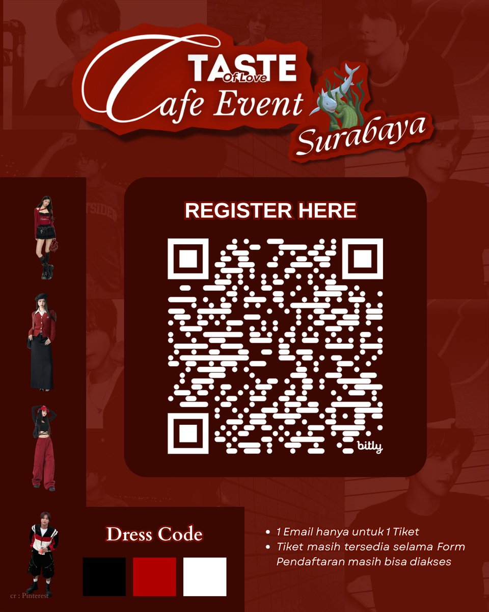 ✨ TASTE OF LOVE – Haechan Solo Debut Celebration ✨

📍 Tomoro Coffee Joyoboyo, Surabaya
🗓 Minggu, 5 Oktober 2025
🕑 13.00 WIB – selesai

Link Pendaftaran : bit.ly/TasteOfLoveSur…