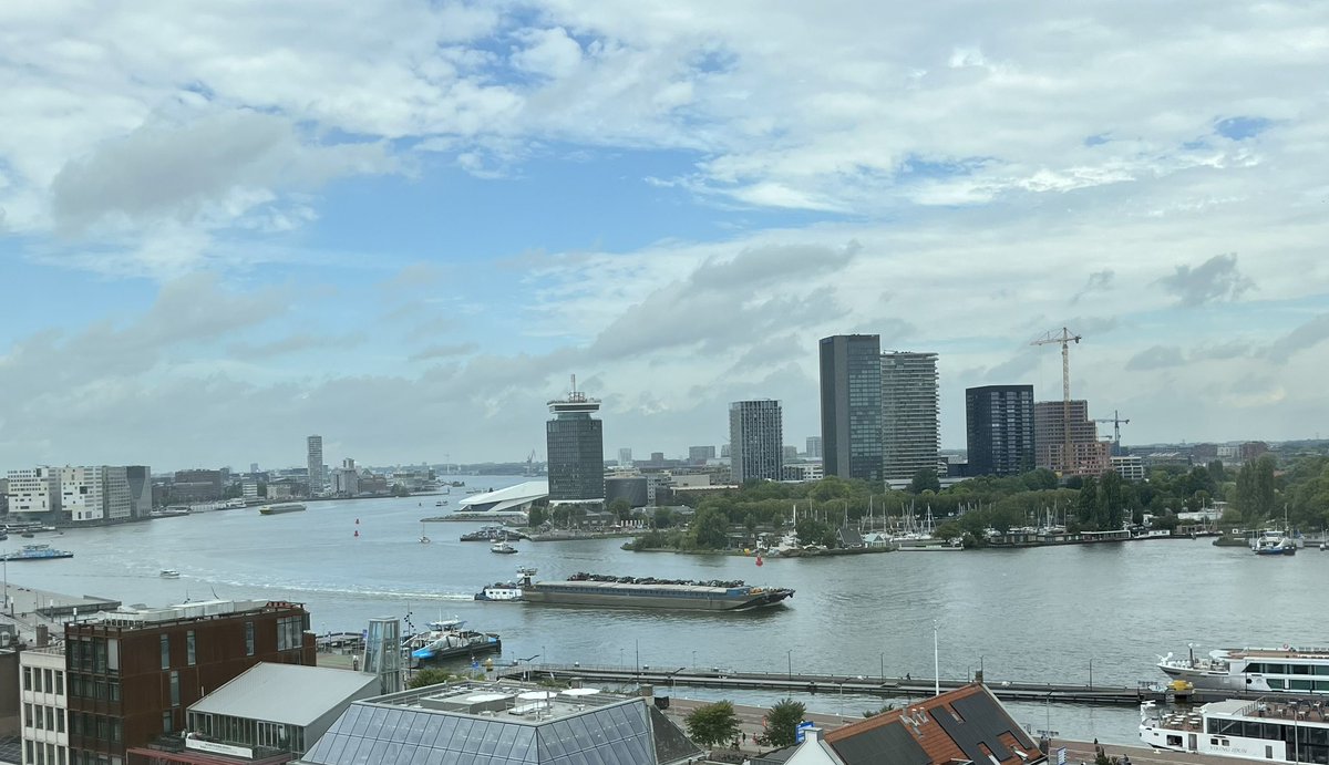 WebstarDavid's tweet image. just started a new job in the center of amsterdam with a killer view