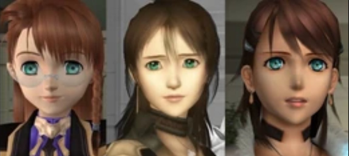 Xenosaga the series with lowkey the funniest artstyle change because these 3 the same person across 3 games 😭