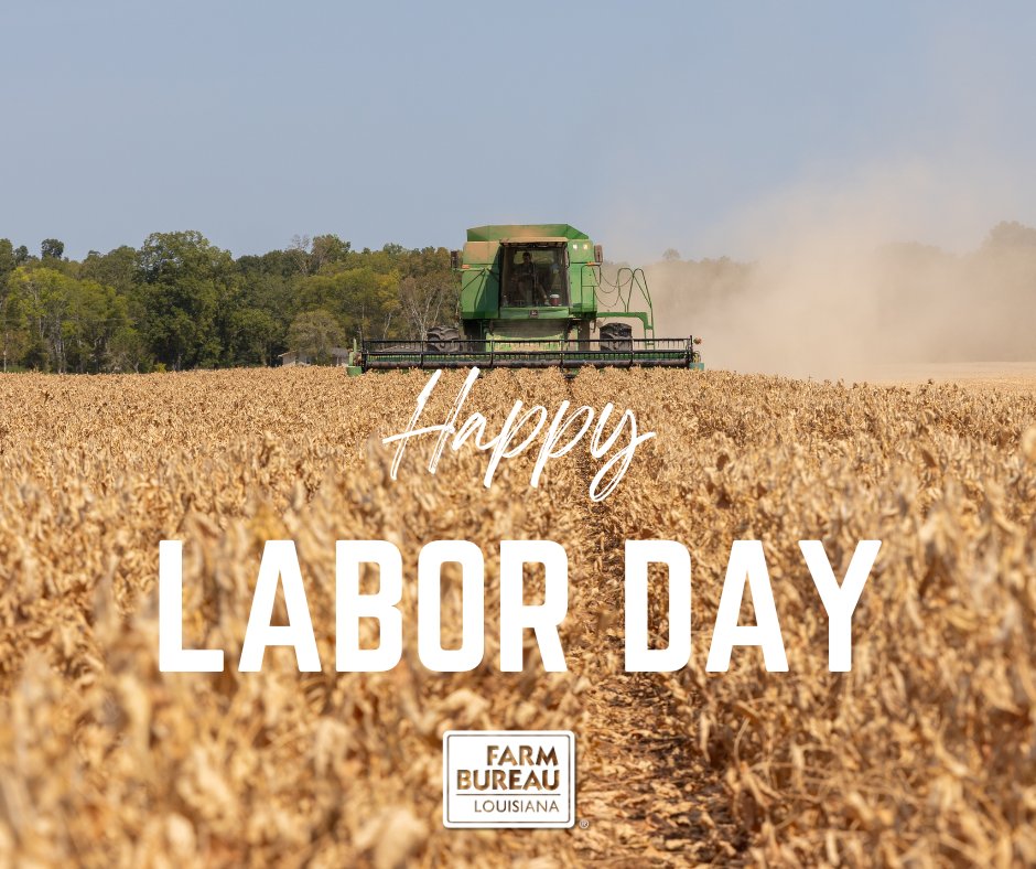 Labor Day is a tribute to the strength, resilience, and determination of American workers. And on farms across Louisiana, that work doesn’t stop. To the farmers, ranchers, and farm workers, thank you.