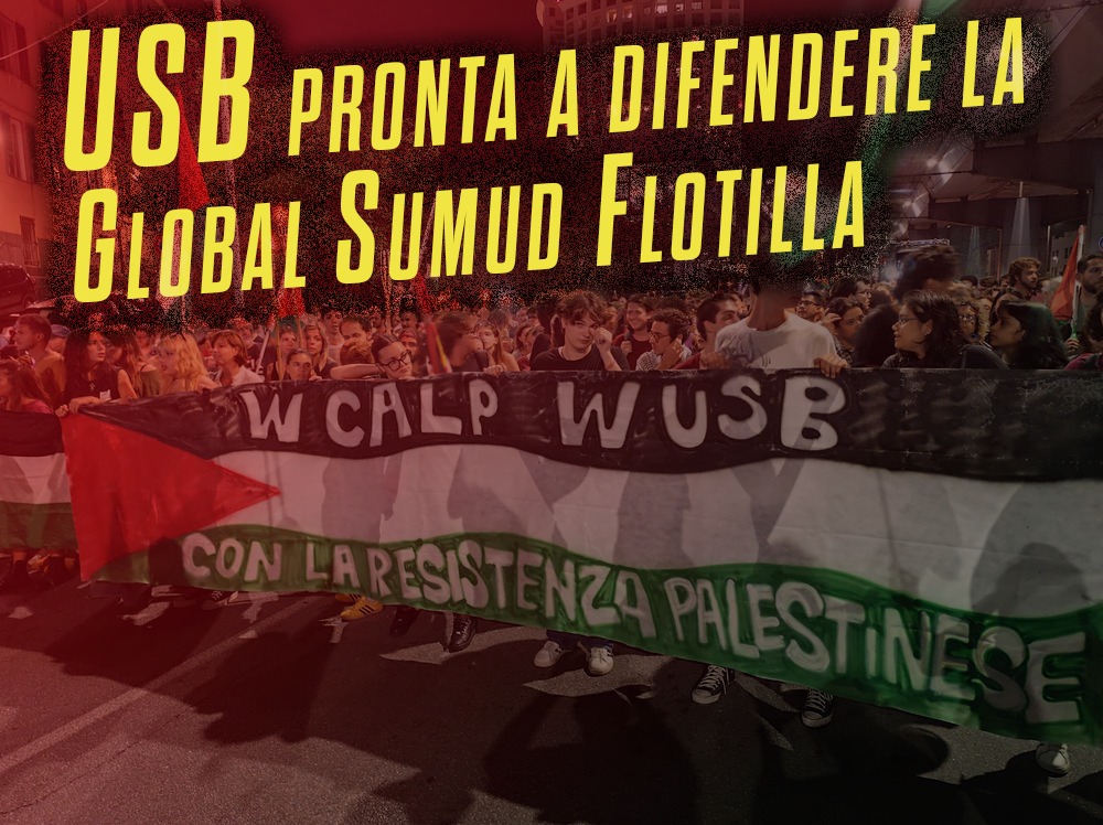 Le minacce di Israele sono il segno della forza della Flotilla: USB pronta a difenderla con ogni mezzo a disposizione
Le minacce del ministro israeliano agli attivisti della Global Sumud Flotilla sono un gravissimo atto di intimidazione e la conferm🔽🔽🔽

usb.it/leggi-notizia/…