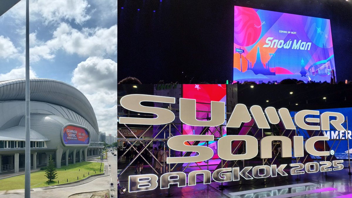 lapin314178's tweet image. #summersonicbbk2025 🇹🇭🎧️♡
タイでも大大大天才アイドルっ！💯 ラインストーンもあべちゃんもキラキラ輝いてたしぴょんぴょん何度も跳ねてとっても楽しそうだった🥺💚 初海外&amp;amp;フェスで貴重な経験が出来た🙂‍↕️🎶
（画質悪くなっちゃうけど😣動画も一応！）
#summersonic #summersonicbangkok