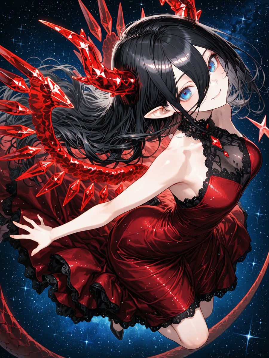 #クリスタルドラゴン娘
#CrystalDragonGirlAI
#AIart